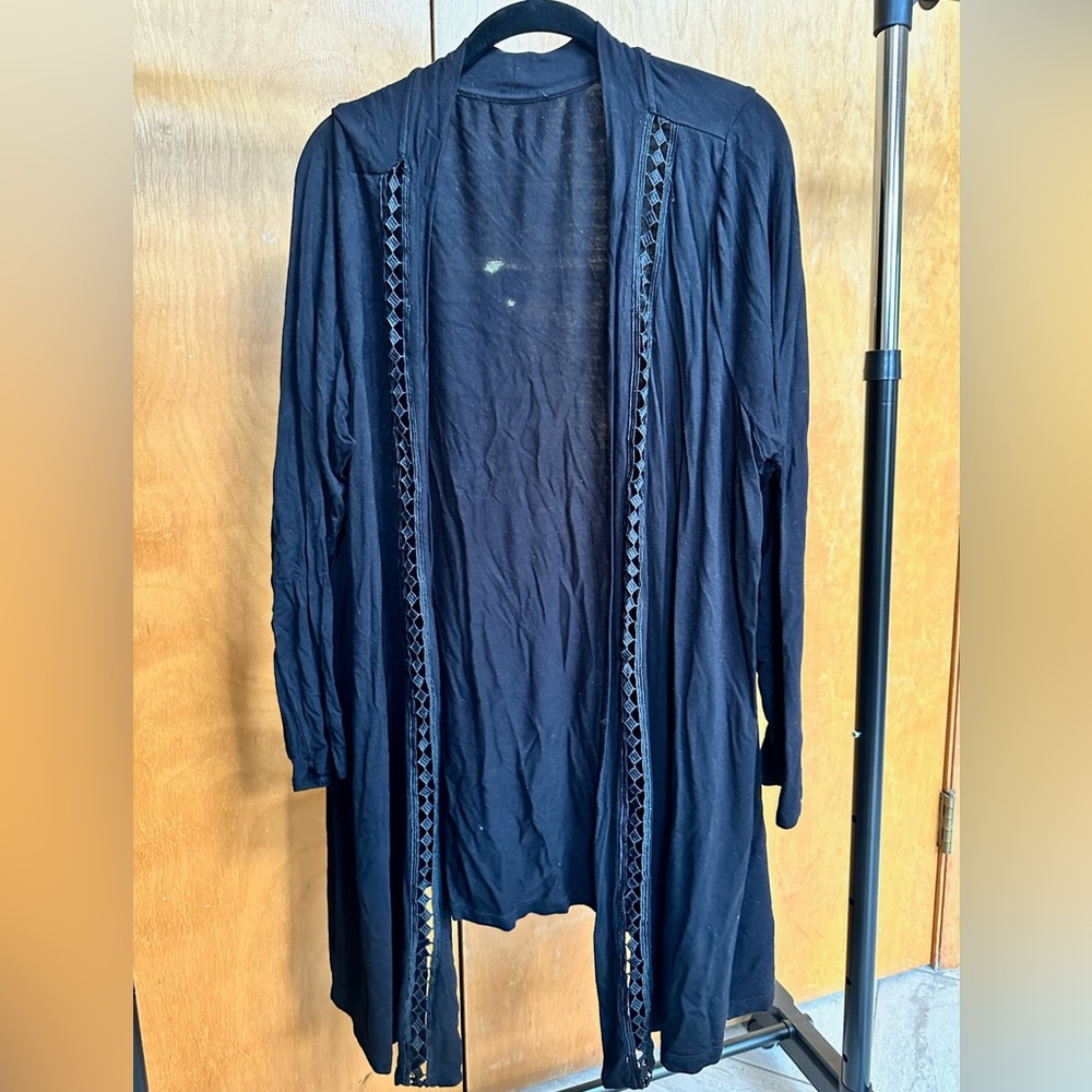 Viscose Black Cardigan